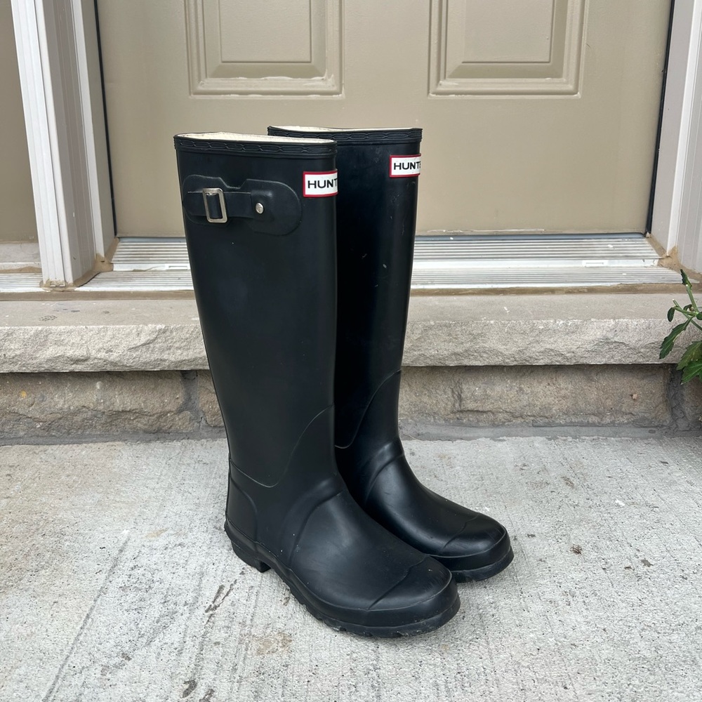 Hunter original tall rain boots size 6